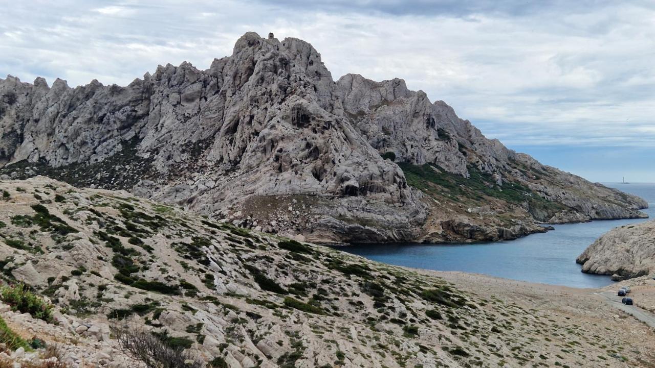 Pointe Rouge A 2Mn De La Plage - Avec Petite Vue Mer Marseilles Exterior foto